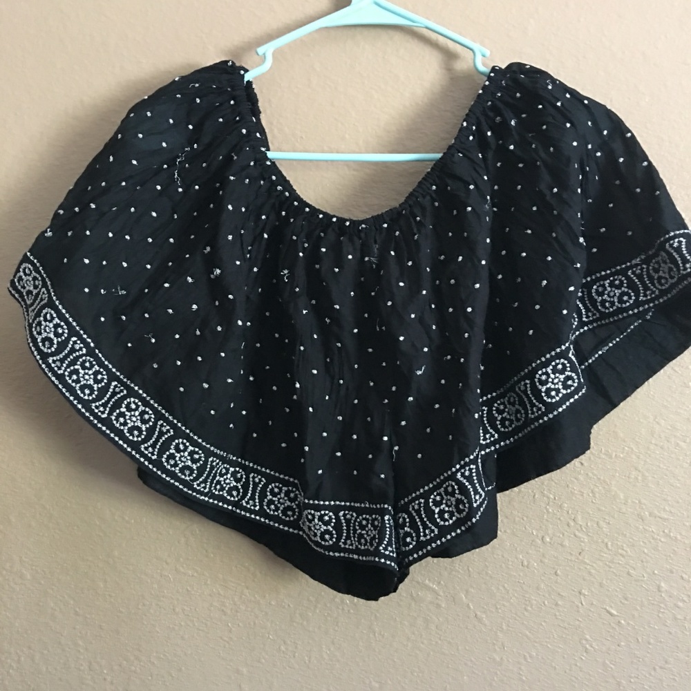 Urban Outfitters Ecoté Black Design Shorts